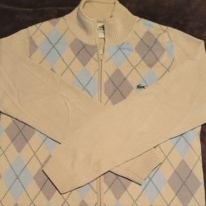 Mens full zip cardigan 100% cotton.